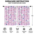 thumbnail image 2 of Blackout Kids Curtains,Pink Unicorn Space Pattern Childrens Insulated Curtains Set Of 2,Bedroom Essentials,Toddler Room Decor 42"x63", 2 of 5