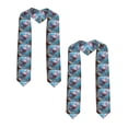 thumbnail image 2 of Zufioo Cute Underwater Axolotl Print Graduation Shawl Ribbon, Graduation Ribbon for Male and Female Graduates-Sharp Corner, 2 of 7