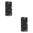 thumbnail image 4 of sweethay Neck Gaiter Balaclava Cover Tube Bandanas Pañuelos a prueba de polvo Pañuelo Transpirable Impresión Mujer Deportes Pesca negro negro 2Conjunto, 4 of 6