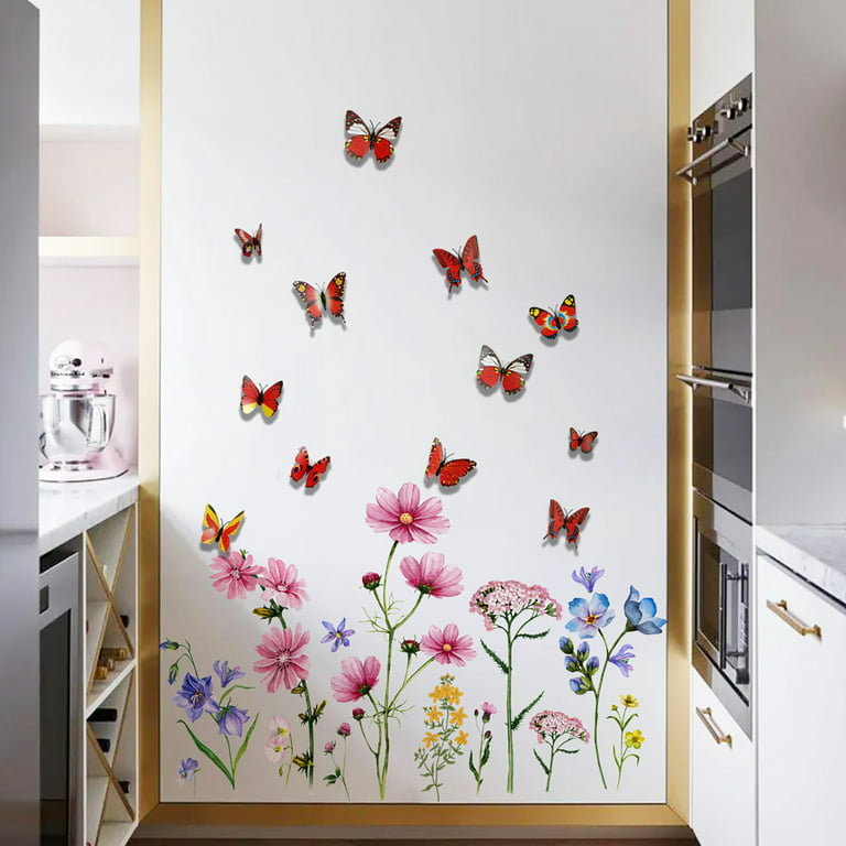 Set of mirrored 3D-stickers - butterflies, stars or hexagons - .  Gift Ideas