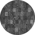 thumbnail image 1 of Ahgly Company Indoor Round Abstract Gray Contemporary Area Rugs, 8' Round, 1 of 1