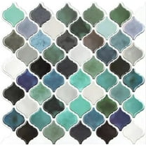 Moroccan Green Arabesque Vinyl Peel and Stick Tile