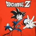 thumbnail image 3 of Dragon Ball Z Goku Long Sleeve Orange & Blue Contrast Zip Hoodie-Medium, 3 of 7