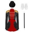 thumbnail image 3 of Linjinx Women Sequin Lion Tamer Outfit Fringed Bodysuit And Accessories Set Black S, 3 of 7