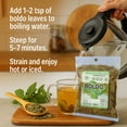 thumbnail image 4 of Hojas de Boldo (Boldus Dried Leaves) Herbal Tea – 4 oz (113 g) – 100% Natural, Vegan, Non-GMO – Loose Leaf Herbal Tea for Infusion – Traditional Natural Detox Support – Caffeine-Free – Packaged in US, 4 of 12