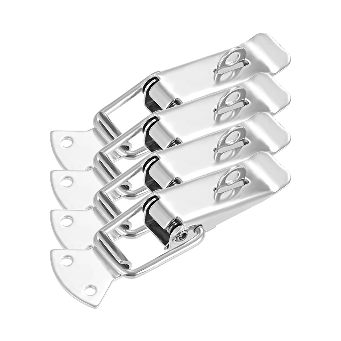 4-Pack Stainless Steel Spring Toggle Latches With Lock Rings – Heavy Duty Clasps For Boxes, Chests & Toolboxes - View #11