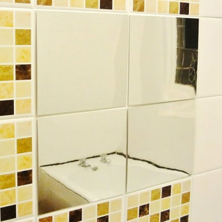 mirror bathroom tiles tile adhesive self stick stickers decor acrylic plastic sticker living decal washing mm makeup kitchen bedroom diy