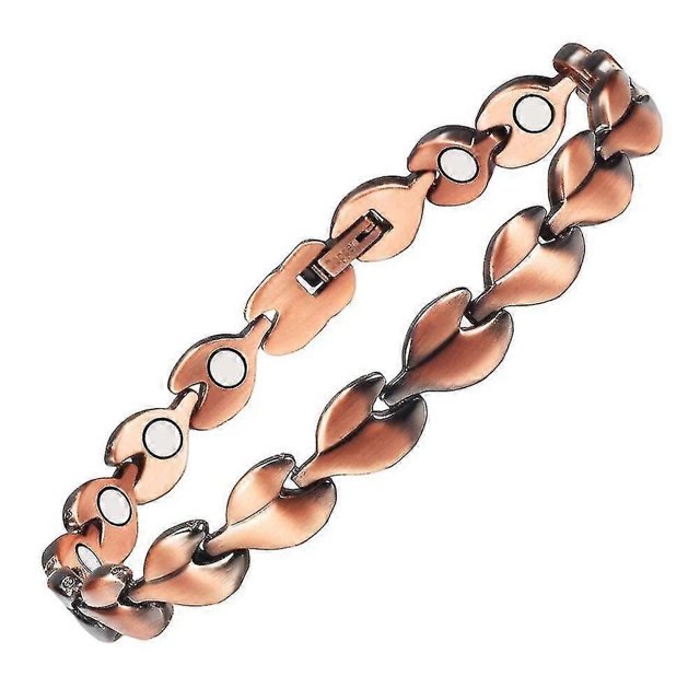 Pulsera magnética de cobre para tobillo con terapia magnética para mujer, alivia el dolor de artritis.