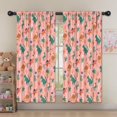 thumbnail image 5 of Blackout Kids Curtains,Pink Colorful Dinosaurs Pattern Childrens Insulated Curtains Set Of 2,Bedroom Essentials,Toddler Room Decor 52"x63", 5 of 5