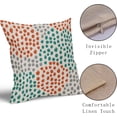 thumbnail image 3 of Teal Orange Pillow Covers 16x16 Set of 2 Grey Fall Colored Art Dot Decorative Throw Pillows Trendy Print Outdoor Pillowcase Holiday Seasonal Cushion Cover Linen Pillow Case Decor for Sofa Couch Bed, 3 of 6