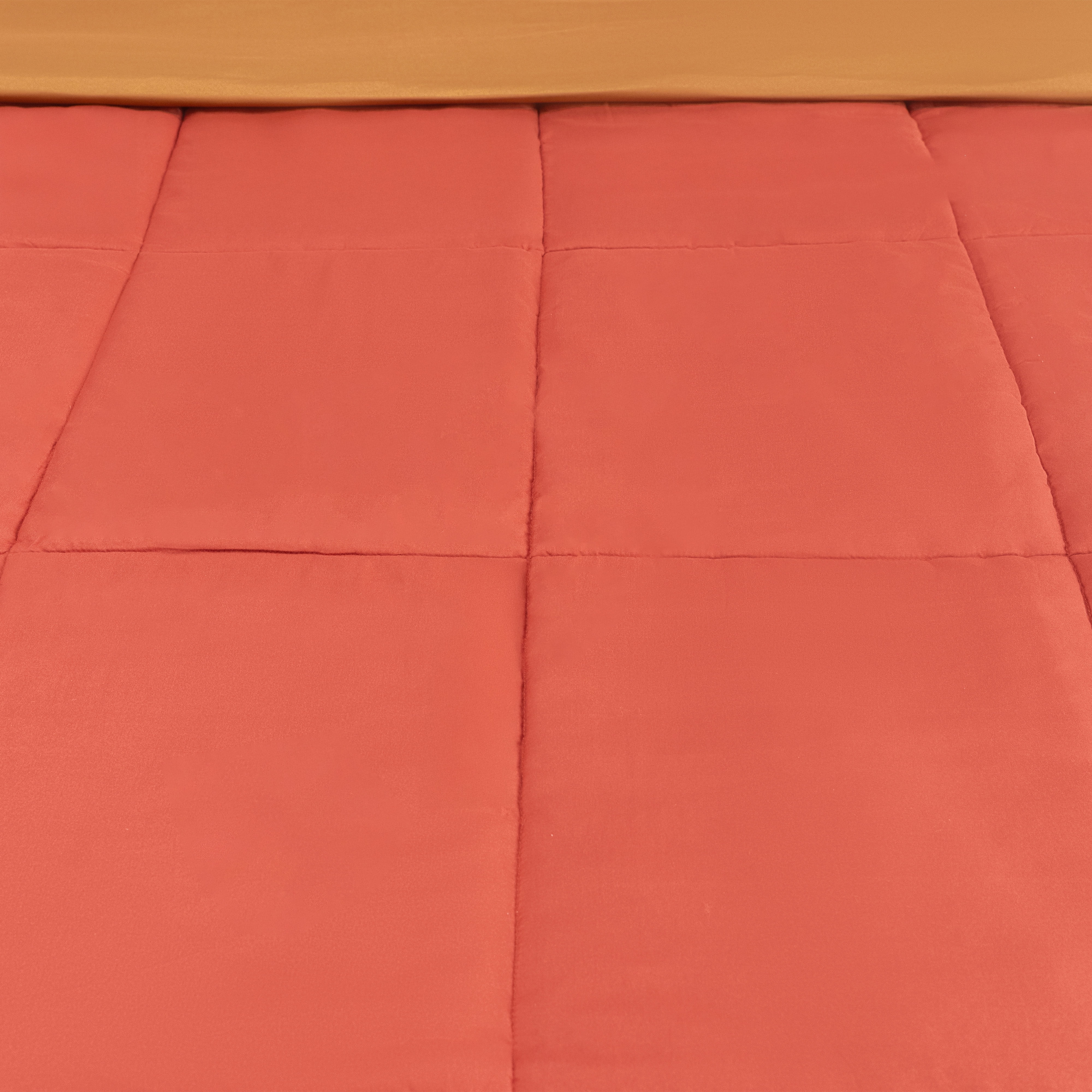 Mainstays All in One Reversible Comforter and Sheet Set- 7 Piece, Queen, Red Canyon