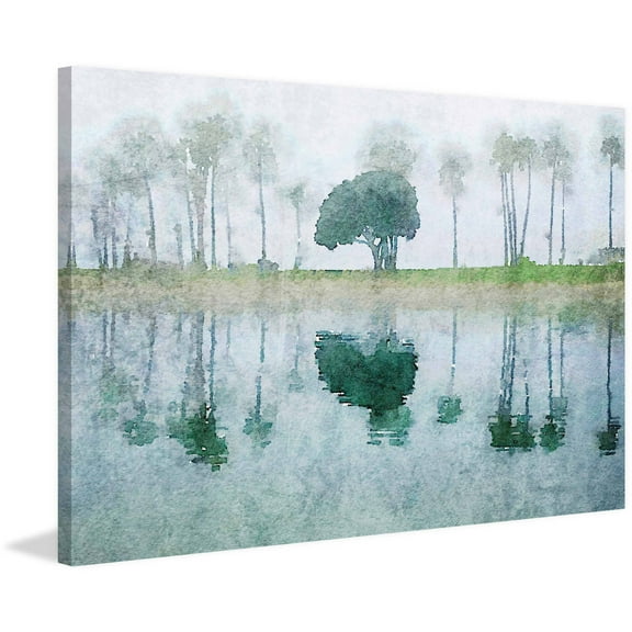 "Tropical Mist" Painting Print on Wrapped Canvas