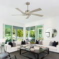 thumbnail image 4 of WINGBO  54 inch 5 ABS Blades DC Motor Indoor Ceiling Fan with Remote Control 54inch - Nickel and Wood Grain, 4 of 5