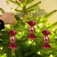 thumbnail image 6 of Moocorvic Christmas Candy Ornament 3 Pcs Plastic Candy Cane Christmas Decorations Lollipop Ornament Xmas Hanging Decorations with Rope(Red White), 6 of 8