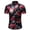 Black, variant on TIHLMK Mens Tshirts Summer Men's Fashion Rose Printed Seaside Holiday Style Short-Sleeved Shirt