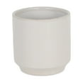 thumbnail image 2 of Cheungs Elegora Straight Side Solid Color Ceramic Pot - Off White Medium, 2 of 3