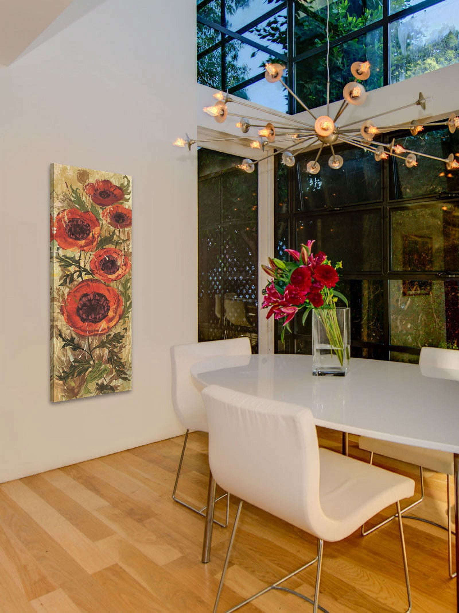 Marmont Hill "Floral Frenzy Red I" Painting Print on Canvas