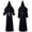 Black, variant on Halloween Priest Outfit, Fantasy Role Play Robe, Medieval Monk Robe, Hooded Robe Halloween Medieval Renaissance Cloaks Unisex Adult Monk Friar Priest Wizard Cloak Hooded Robe Cosplay Capes, S