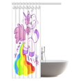thumbnail image 2 of Cortina de Ducha ABPHQTO de dibujos animados Unicornio de Tela 120x180 cm, 2 of 3
