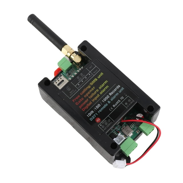 4G GSM Relay Switch, GSM Gate Opener Door Access Remote Controller for Home and Industrial Automation