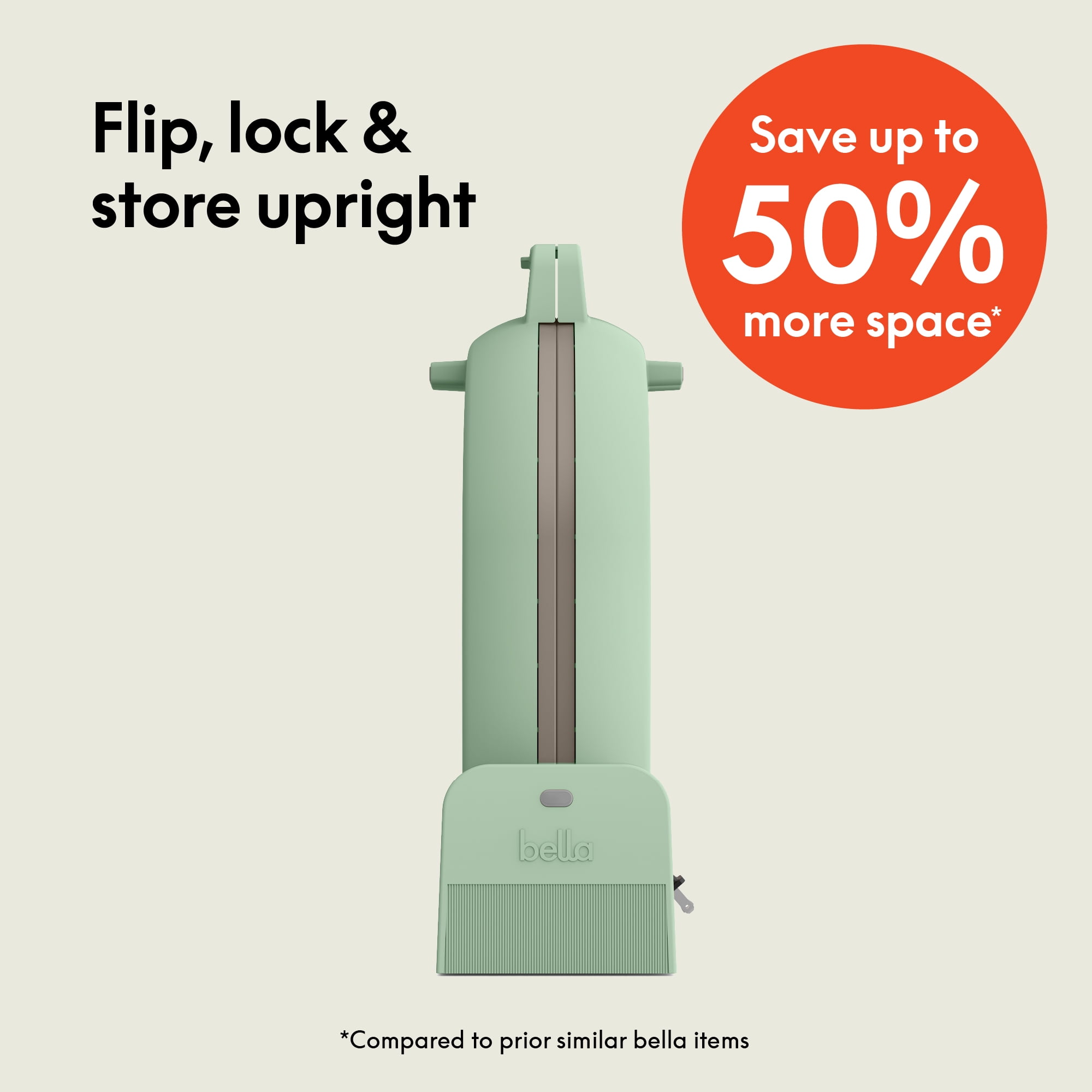 bella Stack & Store Mini Waffle Maker, Seaglass