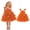 Orange, variant on Toddler Easter Dress Tulle Dress with Carrot Applique Tutu Party Birthday Bunny Dress 3T Baby Girl Clothes