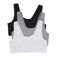 thumbnail image 1 of Pack de bralette Hanes de algodón elástico y cuello redondo para mujer, 1 of 6