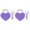 Purple, variant on YAHHU 2 Sets Heart Lock Metal Colorful Exquisite Padlock Household Craft Supplies with Keys, 1.2 x 1.5 in / 30 x 39 mm, Purple