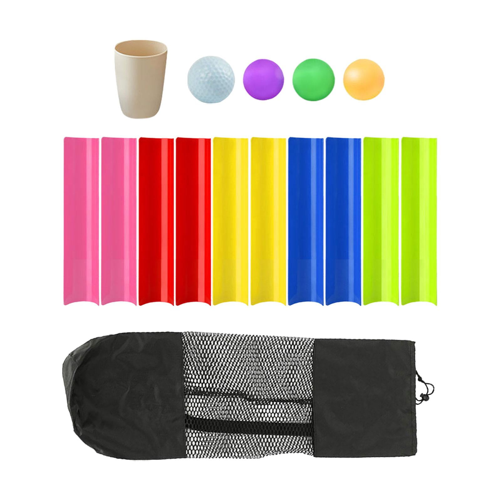Rushawy Pipeline Challenge Game with Storage Bag Field Day Game Golf Balls Pipeline Kits 40cm