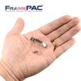 thumbnail image 2 of FramePac Perchas para cuadros con dientes de sierra de 1 5/8 pulgadas [paquete de 100] con tornillos – (también conocido como hardware para colgar cuadros, ganchos para colgar cuadros, ganchos para co, 2 of 5