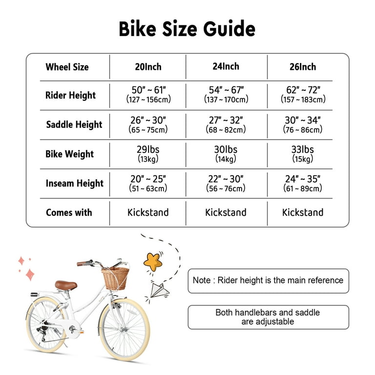 Mountain Bike City Bike Size Chart By Height Bicycle Size Chart Cm