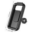 thumbnail image 3 of IPX8 Waterproof ABS Motorcycle Stand Holder 360 Degrees Rotatable Bracket Case Bicycle Mobile Phones Portable Fixing Support Handlebar Small, 3 of 7