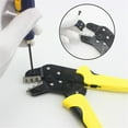 thumbnail image 2 of Graflsoa Adjustable Ratcheting Crimping Tool Kit with Interchangeable Dies for Various Terminals, Black & Yellow, Carbon Steel Construction, 2 of 7