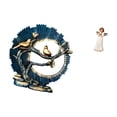 thumbnail image 5 of CoudarTitie Angel Figurine Resin Craft Knick Knack Statue for House Decorations Bookshelf Living Room Indoor Desk Cherub Sculpture Holding Pigeon Gift, 5 of 8