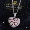 thumbnail image 3 of King of Blings Heart White, Cubic Zirconia Valentine's Day Necklace Pendants, Sterling Silver, Gift Box, 20.01 ct. t.w., 1, 3 of 3