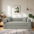 thumbnail image 2 of Folding Sofa Bed, Convertible Sleeper Floor Couch with 2 Pillows, Foldable Foam Mattress for Living Room/Dorm/Guest Room/Apartment/Small Space, 2 of 6