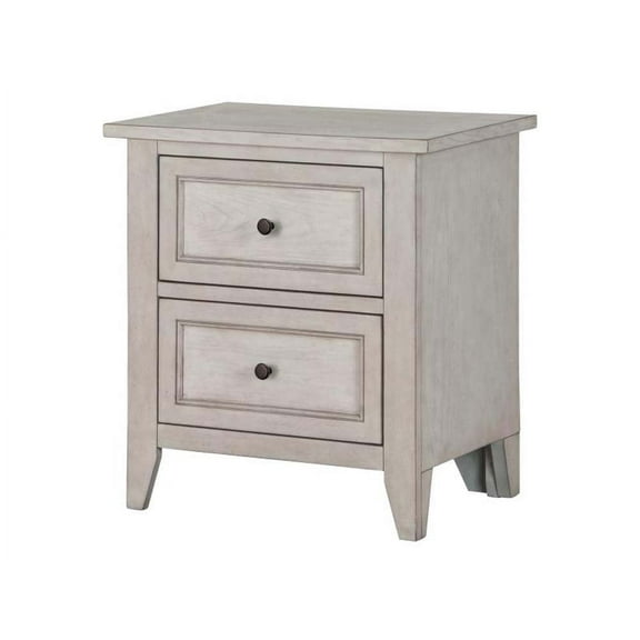 Magnussen Raelynn 2 Drawer Nightstand in Weathered White