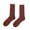 Red, variant on CNEJRHG Mens Womens Rib Knitted Crew Socks Breathable Cushioned Thick Socks for Outdoor Sports Thermal Daily Wear 1 Pair Mid Calf Socks, Size 6-10 Dark Gray