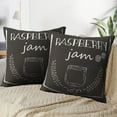 thumbnail image 3 of LALILO Throw Pillow Covers Chalkboard With Cartoon Jar Natural Jam Cushion Cover 18" x 18", 2967 Pack, 3 of 6