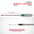thumbnail image 2 of Desarmador Phillips 3/16 x 8 Nicholson NI199-11 punta cruz, 2 of 5