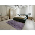 thumbnail image 4 of Ahgly Company Indoor Square Mid-Century Modern Plum Purple Oriental Area Rugs, 6' Square, 4 of 6