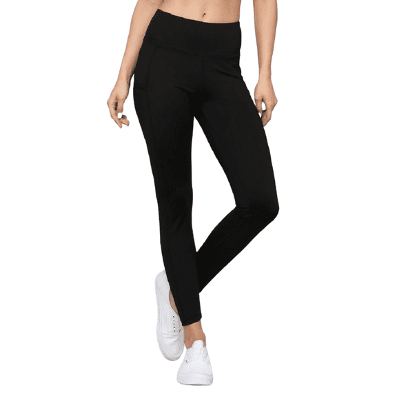 Women's High Waist Tech Pocket Activewear Leggings - Black, S