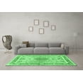 thumbnail image 3 of Ahgly Company Indoor Rectangle Medallion Emerald Green Traditional Area Rugs, 2' x 4', 3 of 4