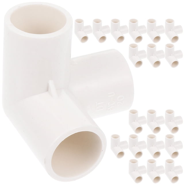 MasteelfCA 20 Pcs Connecteur de Coude Tee Raccords en PVC Connecteurs de Joint de Coude DN20/25mm
