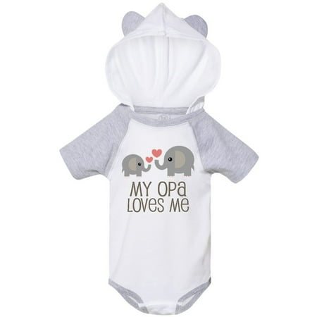 

Inktastic My Opa Grandpa Loves Me Gift Gift Baby Boy or Baby Girl Bodysuit