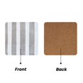 thumbnail image 2 of Multi-Shape Mdf Cork Coaster 4 Pieces Of Anti-Slip, Anti-Wear And Anti-Fouling 3.9in Easy To Clean And Stable Structure Ghostwhite Stripe_2 Square, 2 of 7
