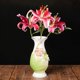 thumbnail image 3 of Jarrón de cerámica moderno pintado en relieve, arreglo de flores secas for el hogar, sala de estar, comedor, mesa, TV, armario, decoraciones, 3 of 7