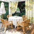 thumbnail image 4 of Outdoor Curtains for Patio Waterproof, Lemon Gnomes Windproof Pravicy Outside Porch Blackout Curtain, Summer Tropical Lemon Fruits Yellow Sun Blocking Grommets Curtains for Cabana Gazebo 54"x95", 4 of 9