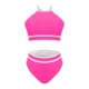 thumbnail image 5 of Traje de Baño de 2 Piezas para las Mujeres Hawaiana Estampado Tropical Cami Bra con Volantes, Juegos de Baño de Ropa de Playa para la Piscina Y el Mar, 5 of 7