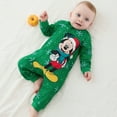 thumbnail image 3 of Disney Mickey Mouse Baby Girls Boys Coverall Christmas Jumpsuit Zip Up Outfits, Baby Shower Gifts Newborn to Infant, 3 of 10